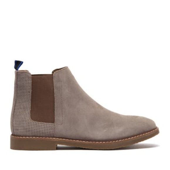 Steve Madden Hilow Suede Chelsea Boot in taupe - Picture 2 of 10